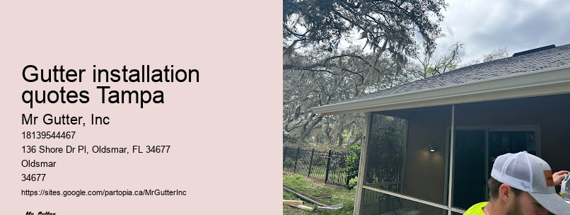 Gutter installation quotes Tampa gutter installation quotes