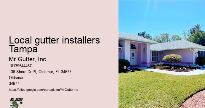 Local gutter installers Tampa gutter installation pricing