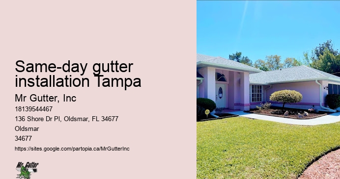 Gutter installation customer service Same-day gutter installation Tampa