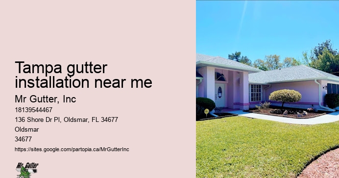 Gutter cover installation Tampa gutter installation near me