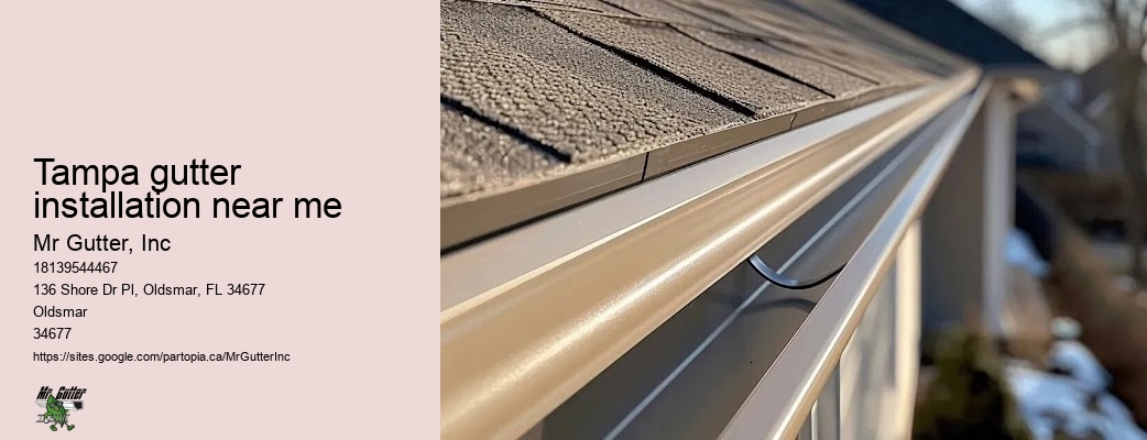 Gutter installation scheduling Tampa gutter installation near me