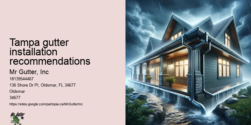 Classic gutter installation Tampa gutter installation recommendations