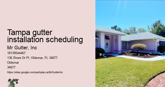 Seamless Rain Gutter Installation Tampa gutter installation scheduling