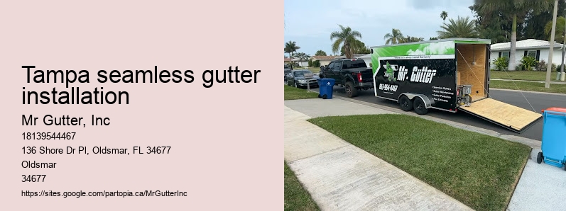 Tampa seamless gutter installation seamless gutter specialists