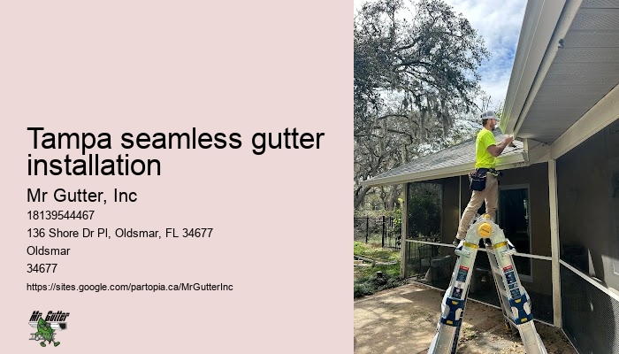 Tampa seamless gutter installation gutter system replacement