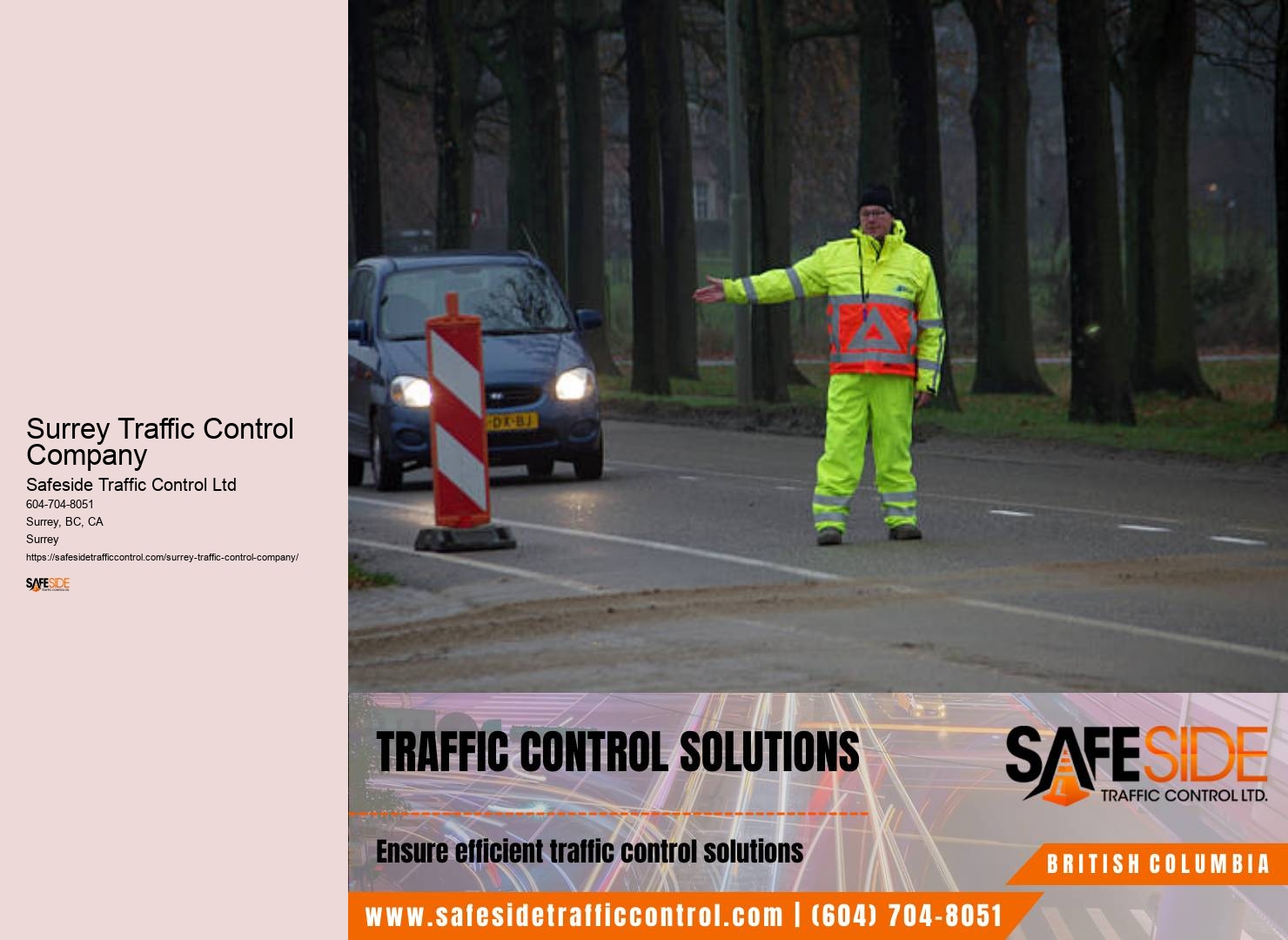 Traffic control equipment suppliers Surrey