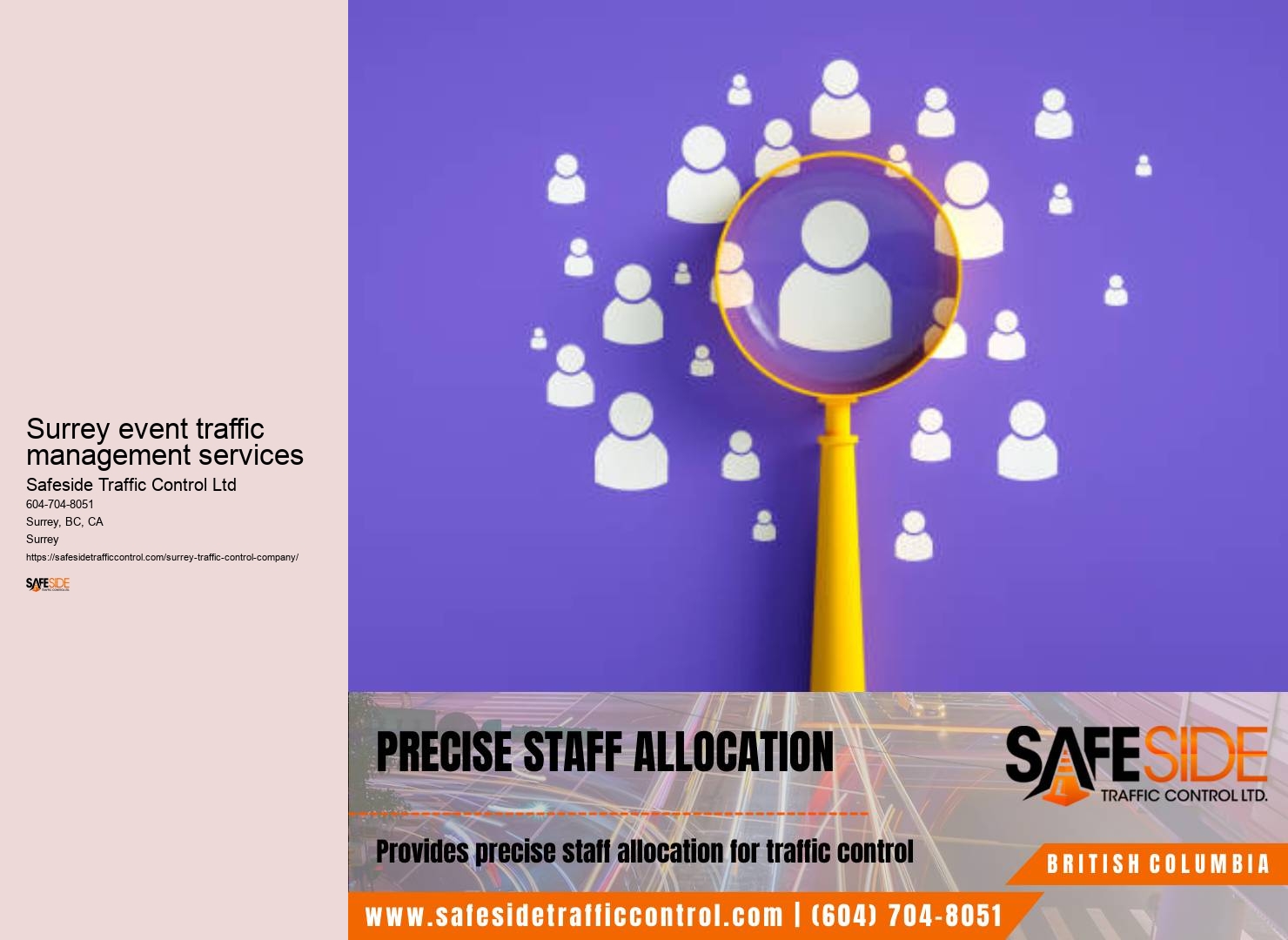 Traffic control permit advisory services Surrey