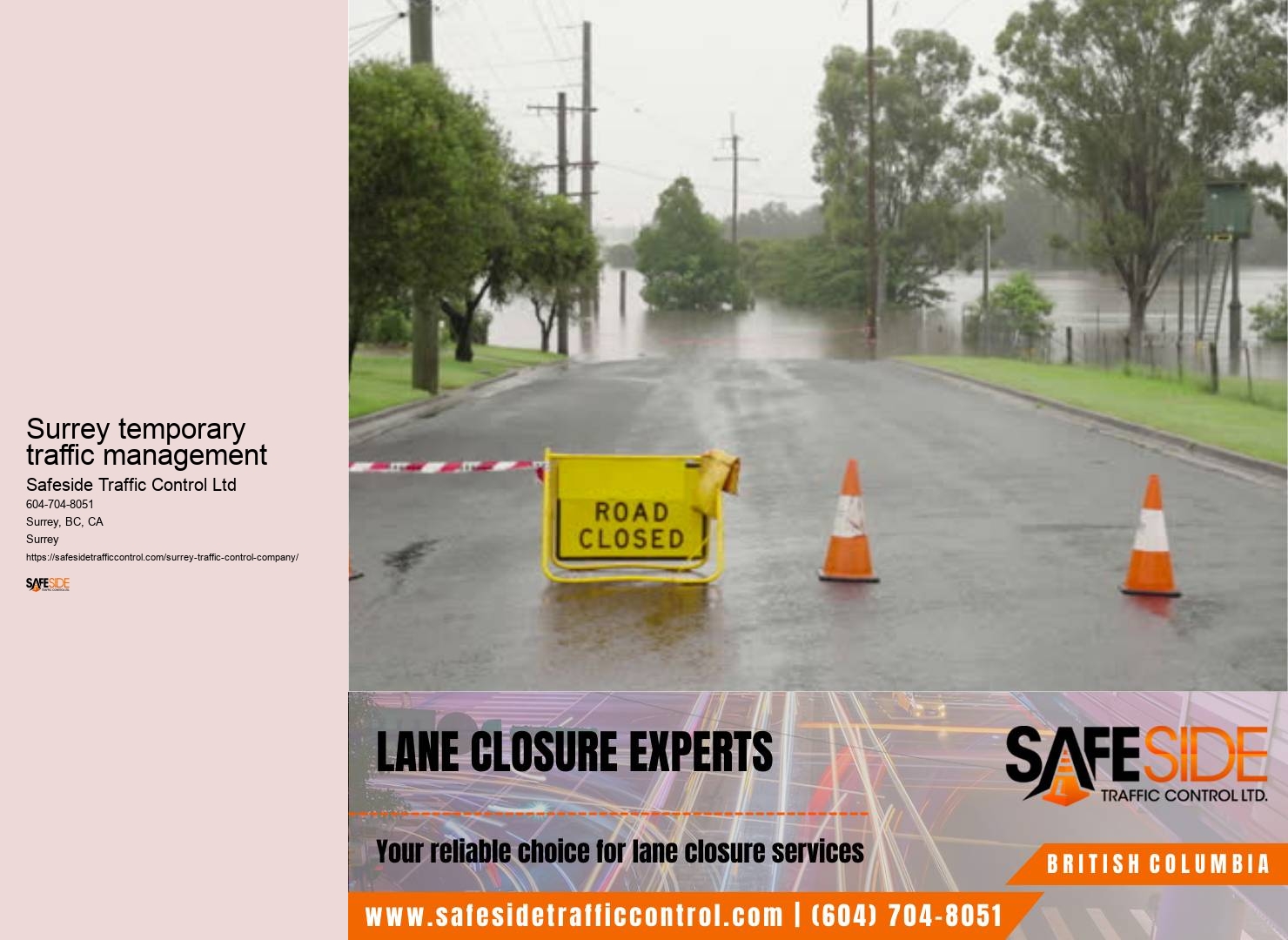 Surrey traffic control strategy development