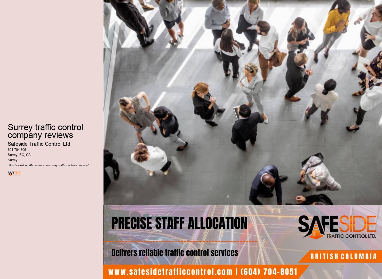 Surrey traffic control for accidents