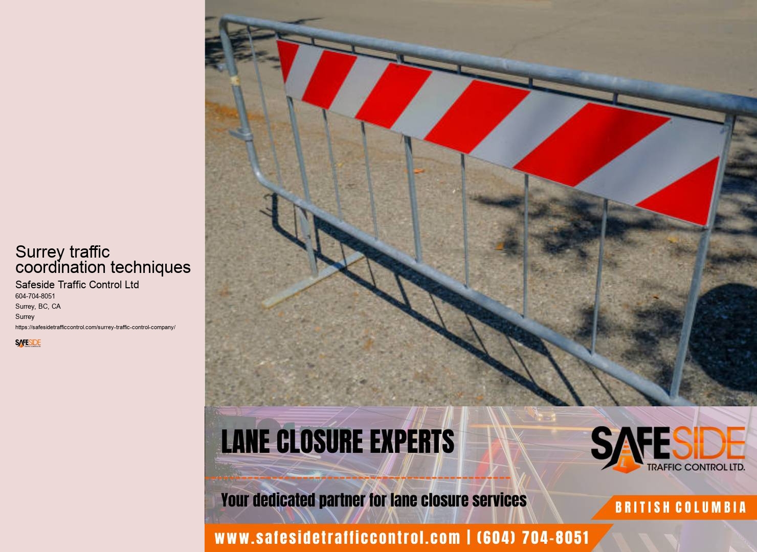 Surrey traffic control solutions provider