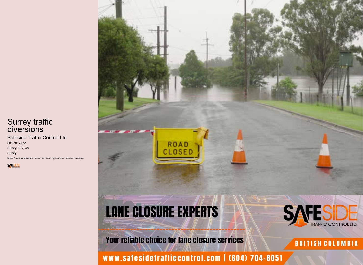 Event traffic coordination Surrey