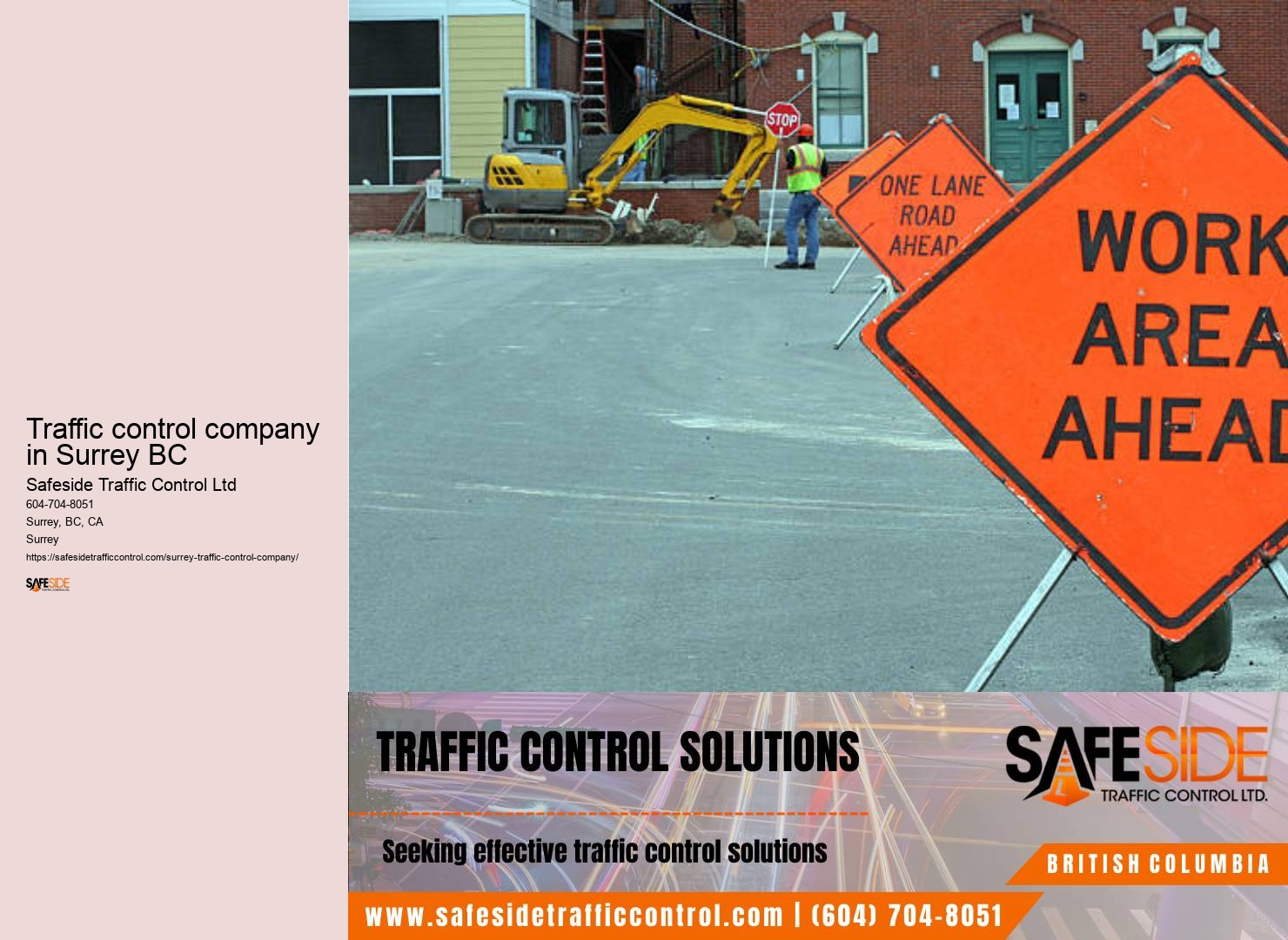Traffic control company in Surrey BC