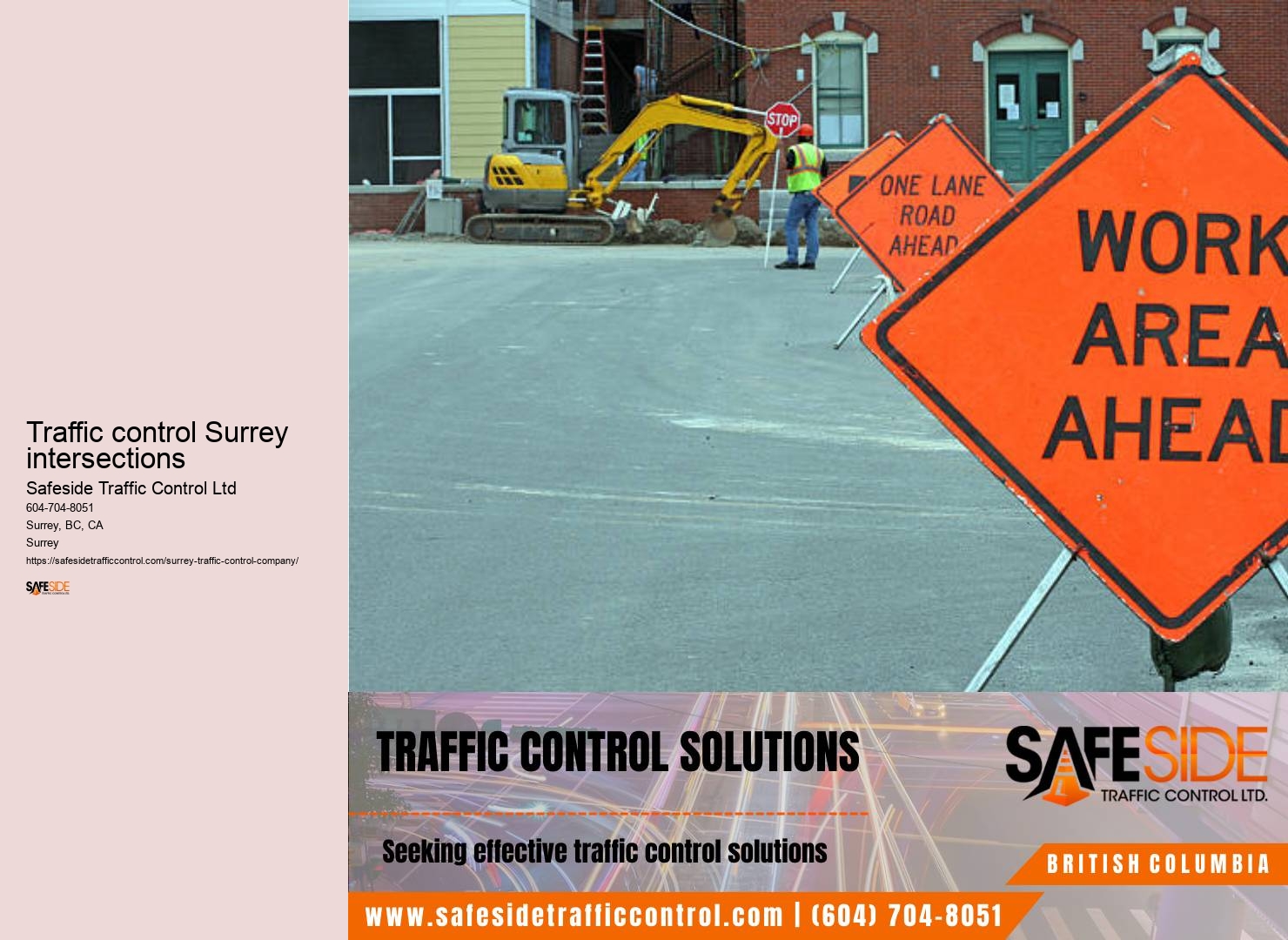 Traffic control Surrey intersections