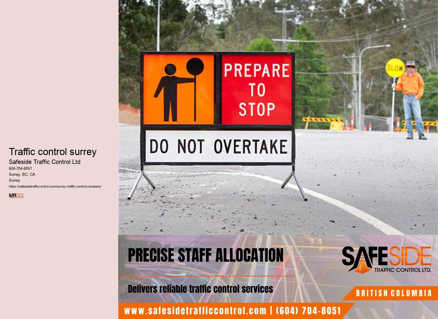 Surrey traffic control measures for events