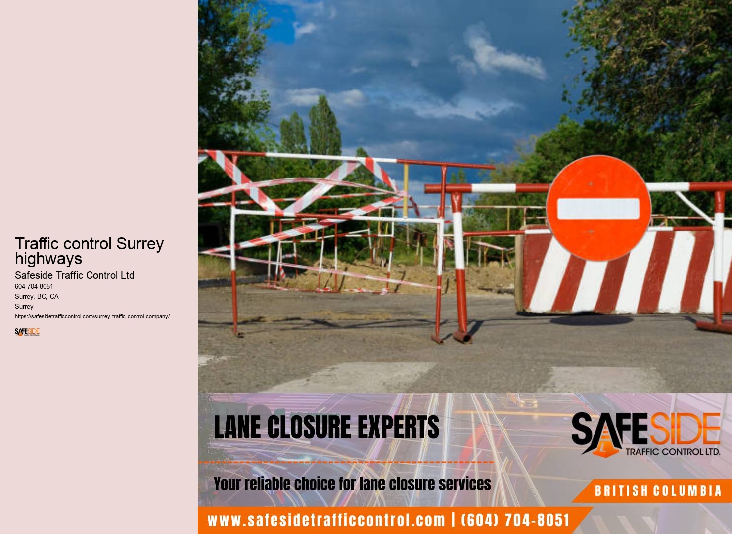 Traffic control algorithm management Surrey