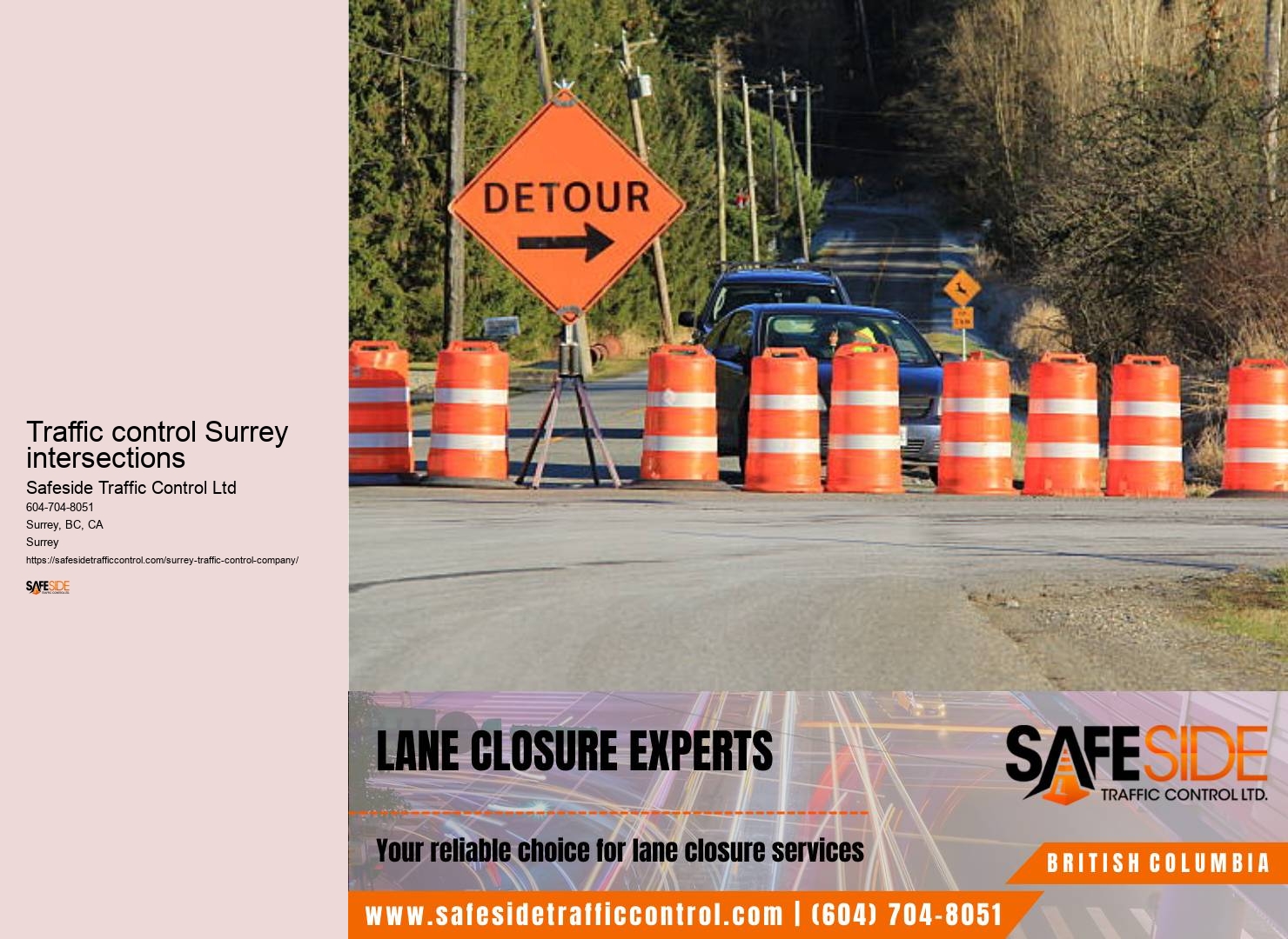 Surrey temporary traffic control company
