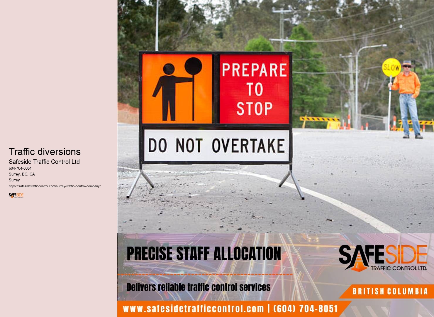 Traffic control planning services Surrey