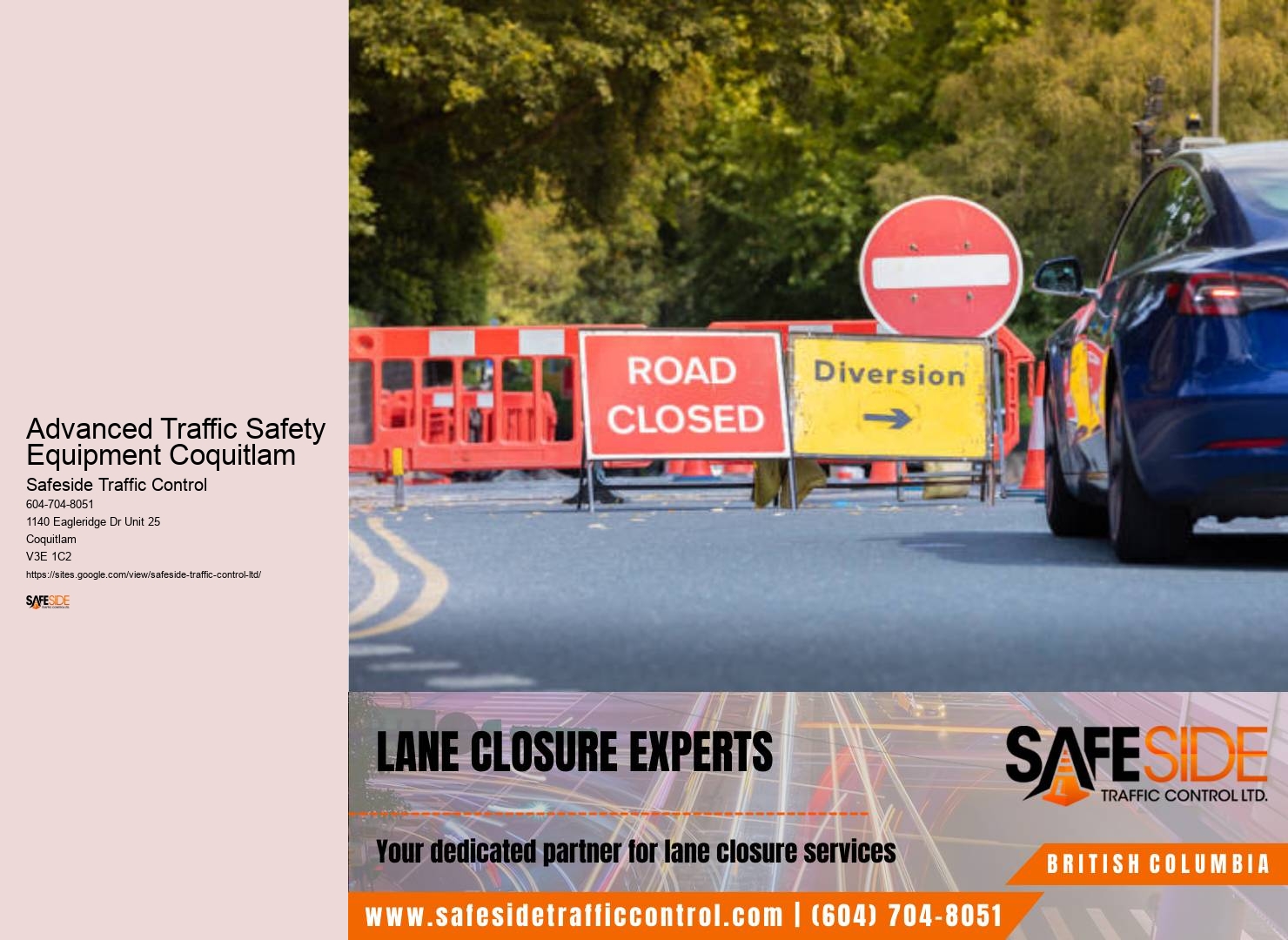 Expert Traffic Flagging Services Provider in Advanced Traffic Safety Equipment Coquitlam
