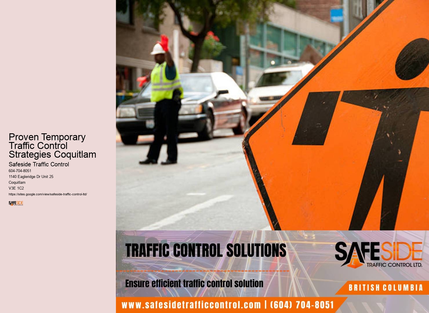 Proven Temporary Traffic Control Strategies Coquitlam traffic control prices