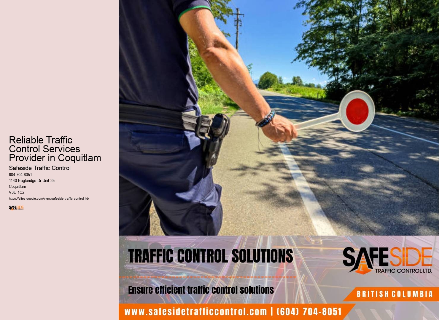 Affordable traffic control Reliable Traffic Control Services Provider in Coquitlam