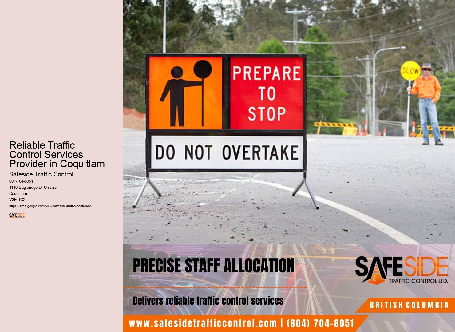 Emergency traffic control Reliable Traffic Control Services Provider in Coquitlam