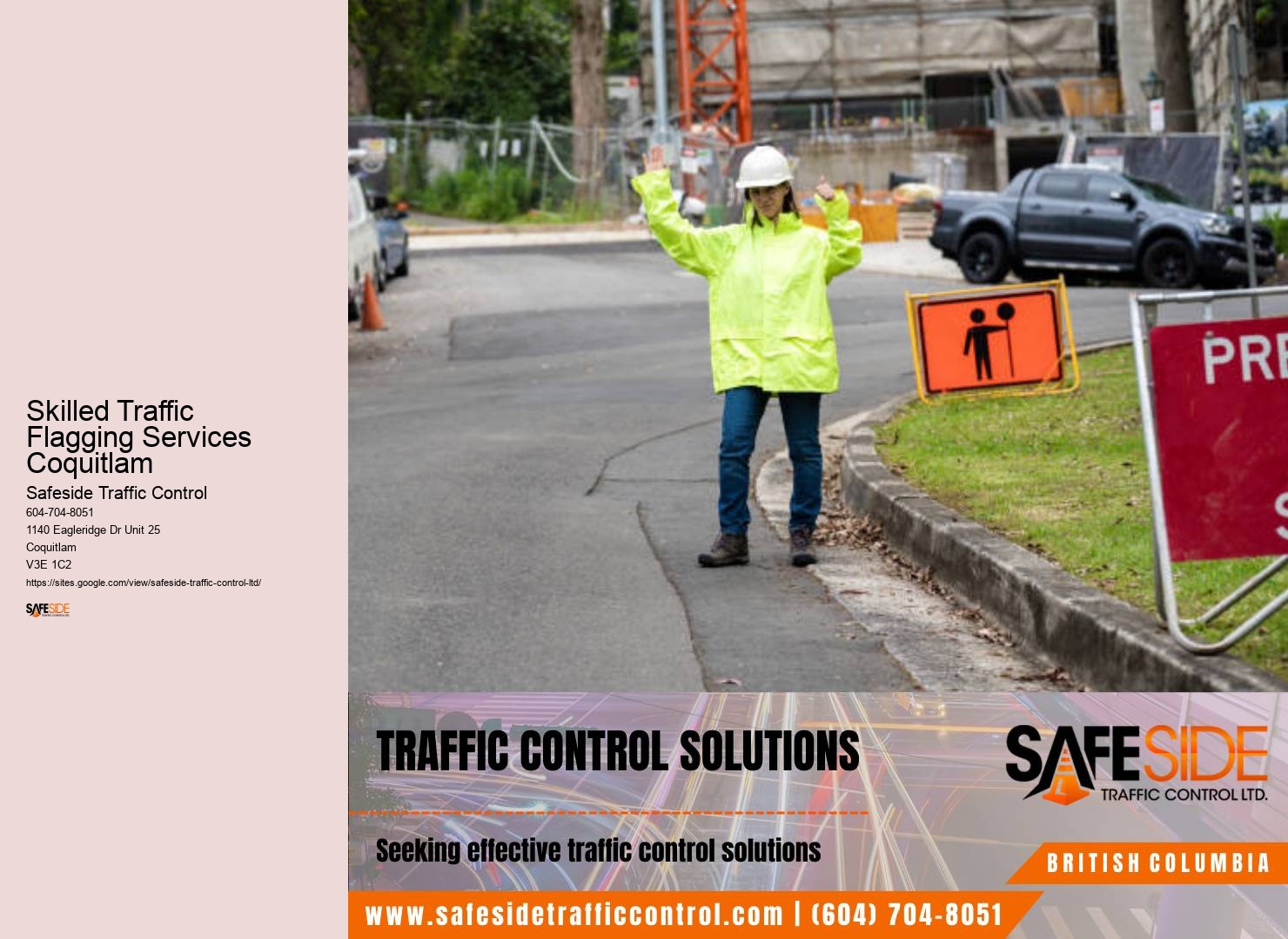 Trusted Traffic Control Devices Skilled Traffic Flagging Services Coquitlam