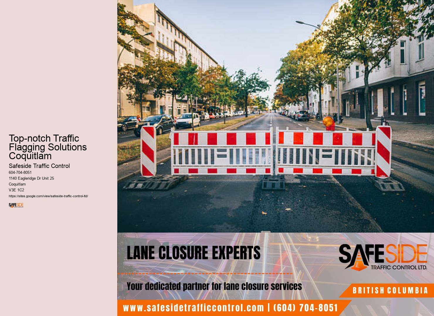 Top-notch Traffic Flagging Solutions Coquitlam traffic safety experts