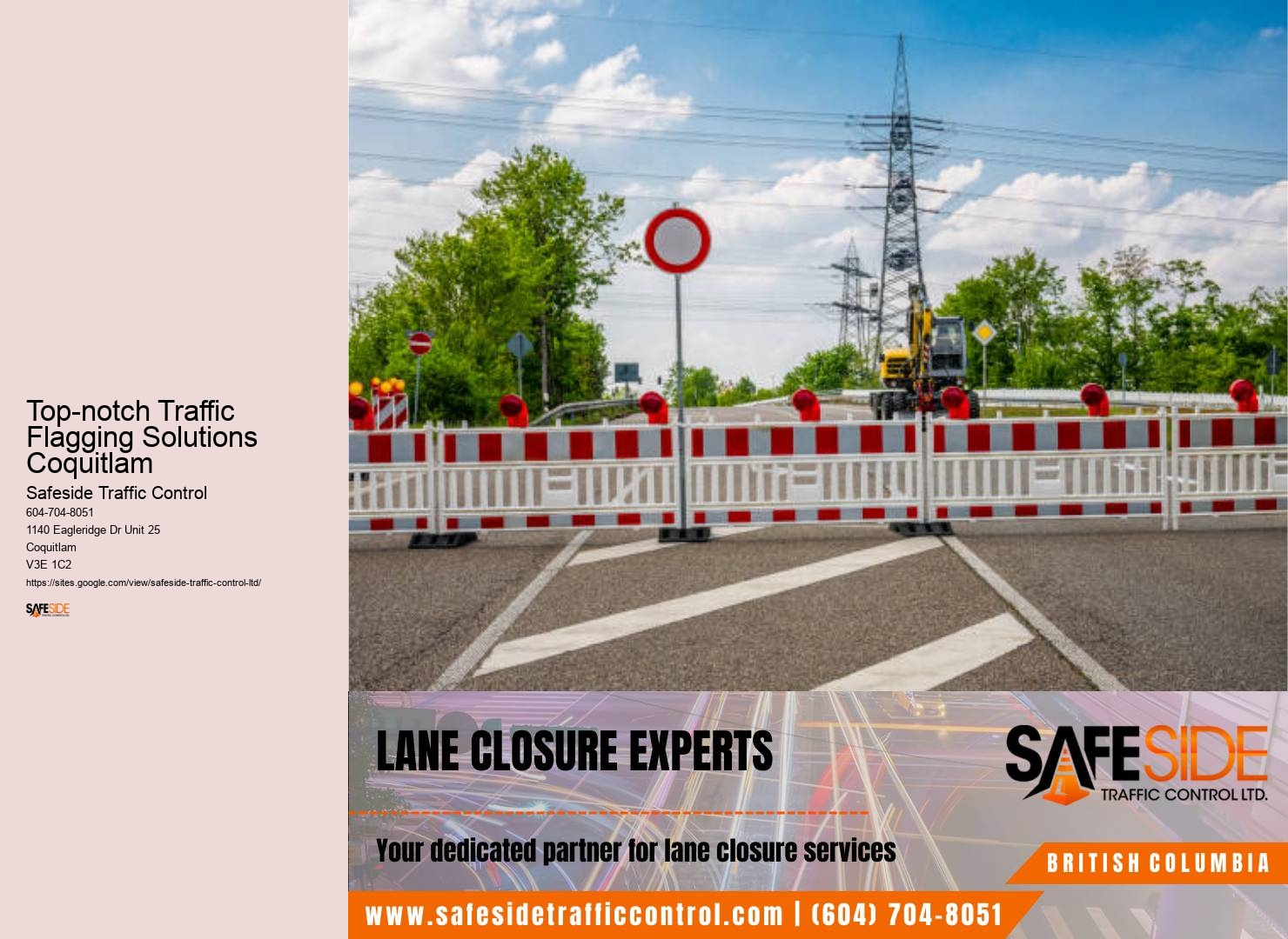 Effective traffic management in Top-notch Traffic Flagging Solutions Coquitlam