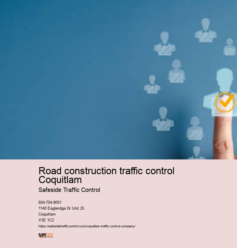 Road construction traffic flagging Coquitlam