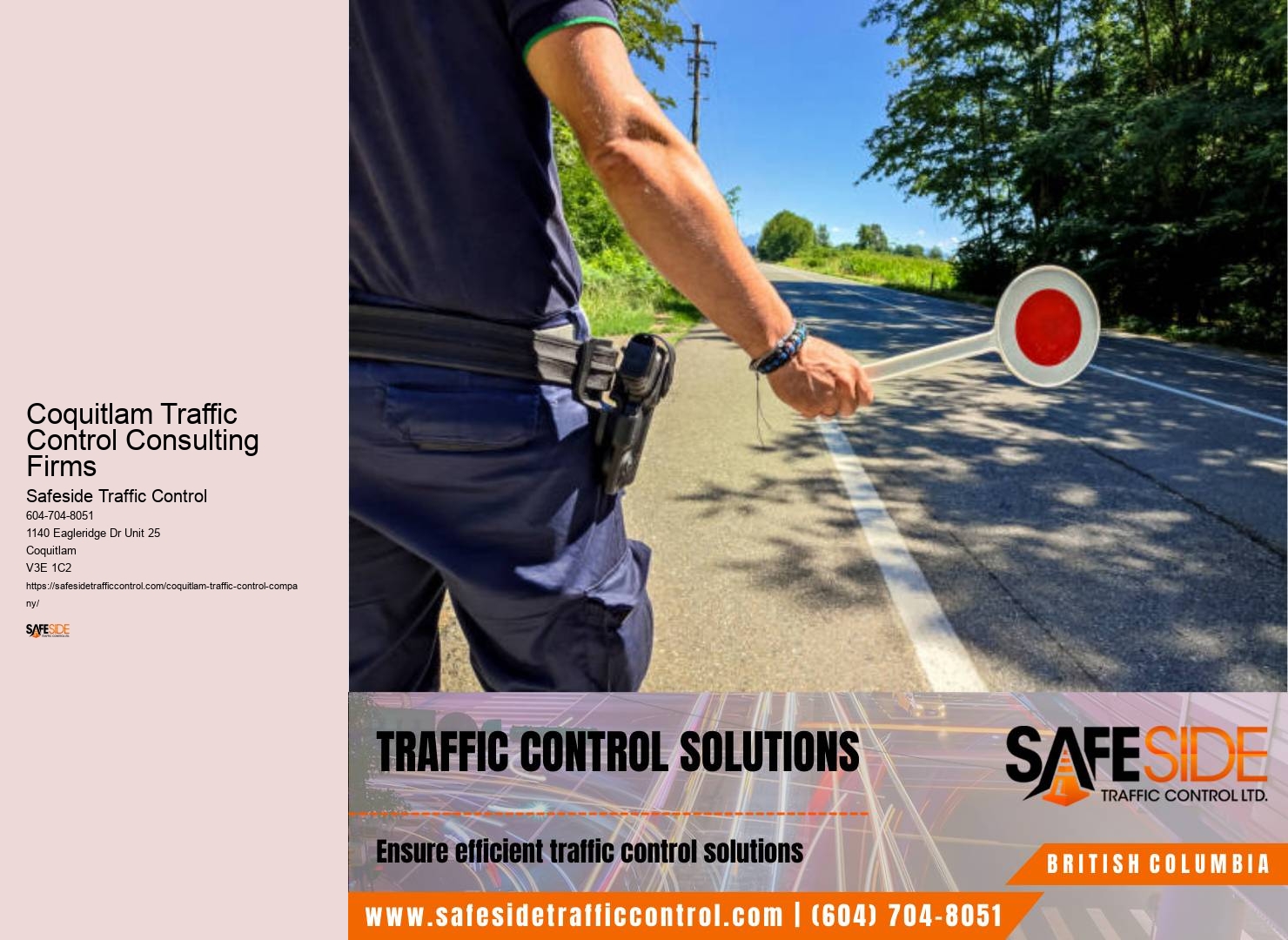 Coquitlam Traffic Control Consulting Firms Pedestrian Traffic Control