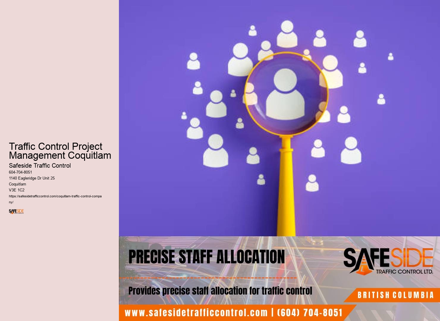 Traffic control workforce Traffic Control Project Management Coquitlam