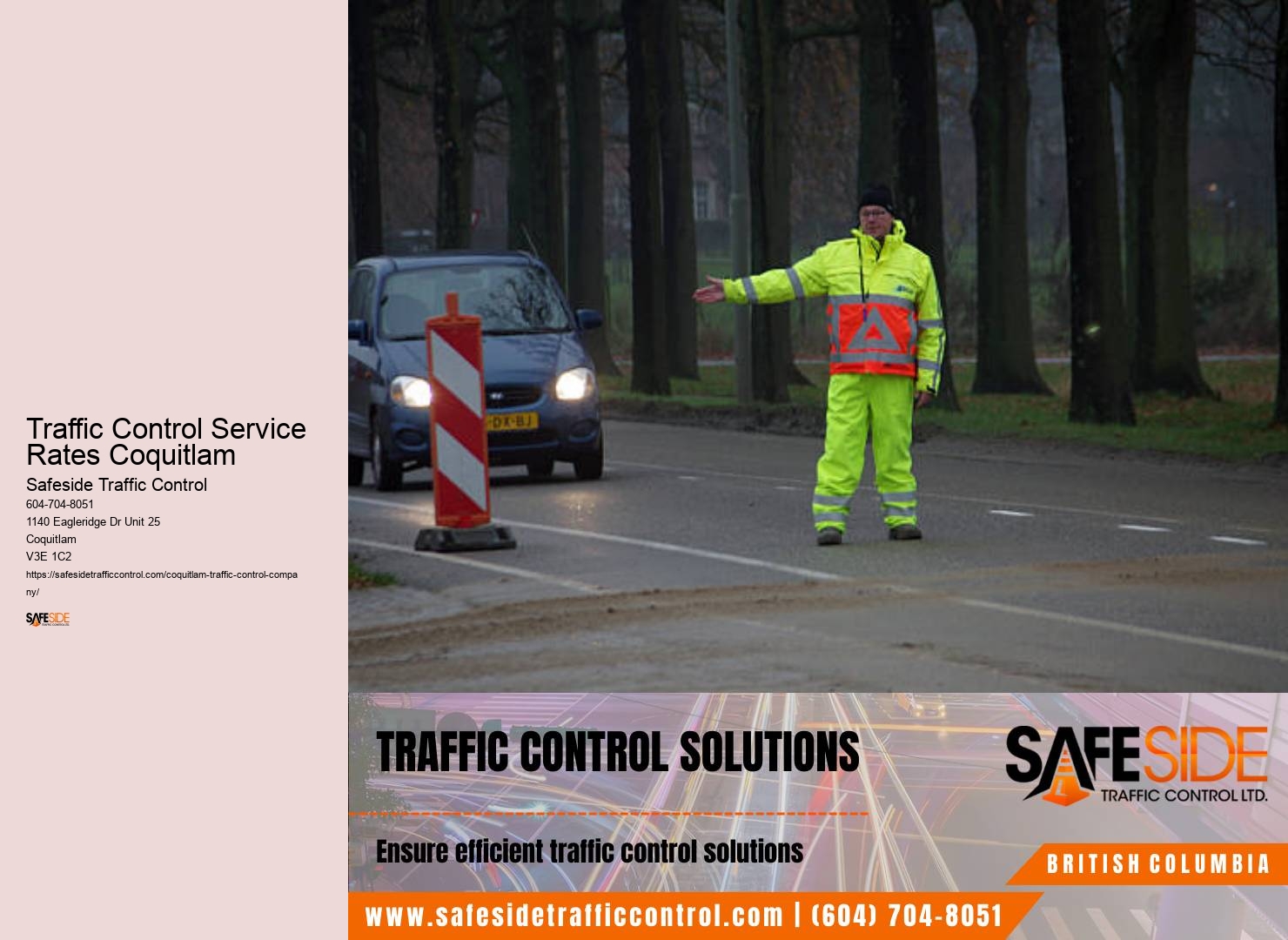 Reliable Traffic Control Traffic Control Service Rates Coquitlam
