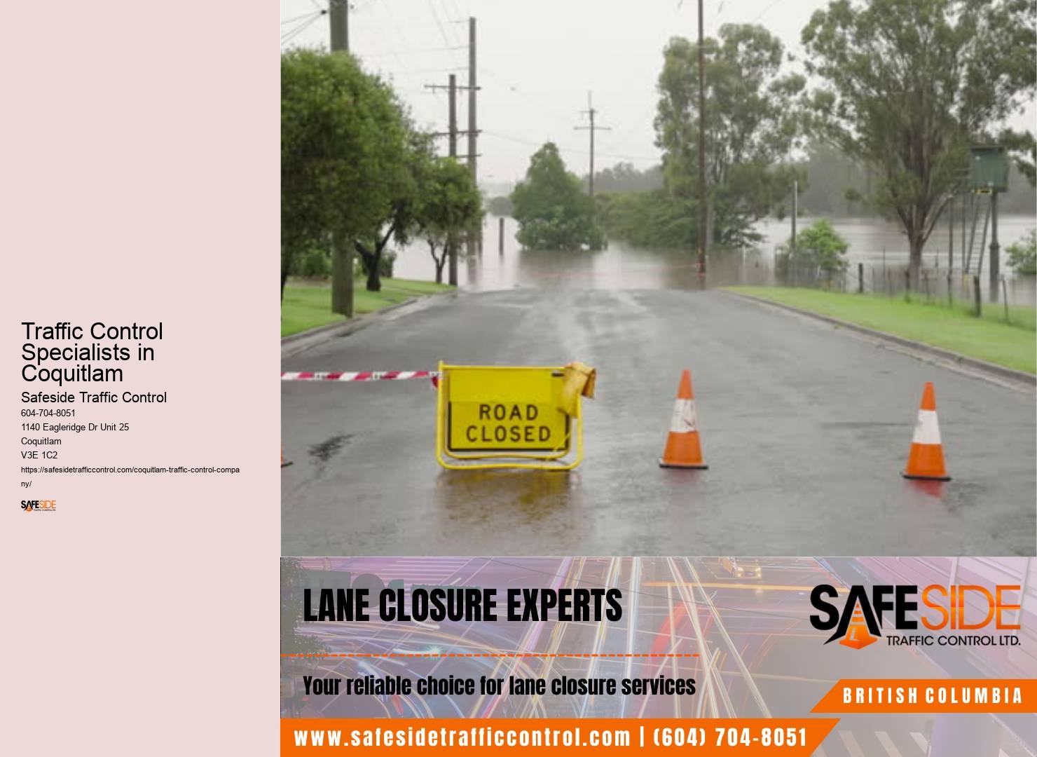 Traffic Control Staffing Traffic Control Specialists in Coquitlam