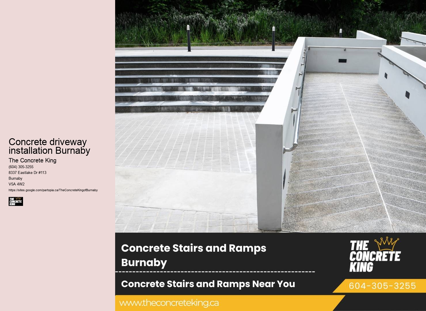 Driveway repair financing Concrete driveway installation Burnaby