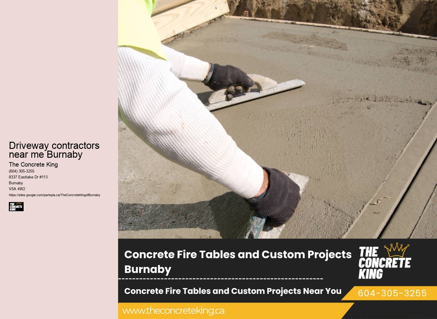 Driveway contractors near me Burnaby Driveway Concrete Repair Companies