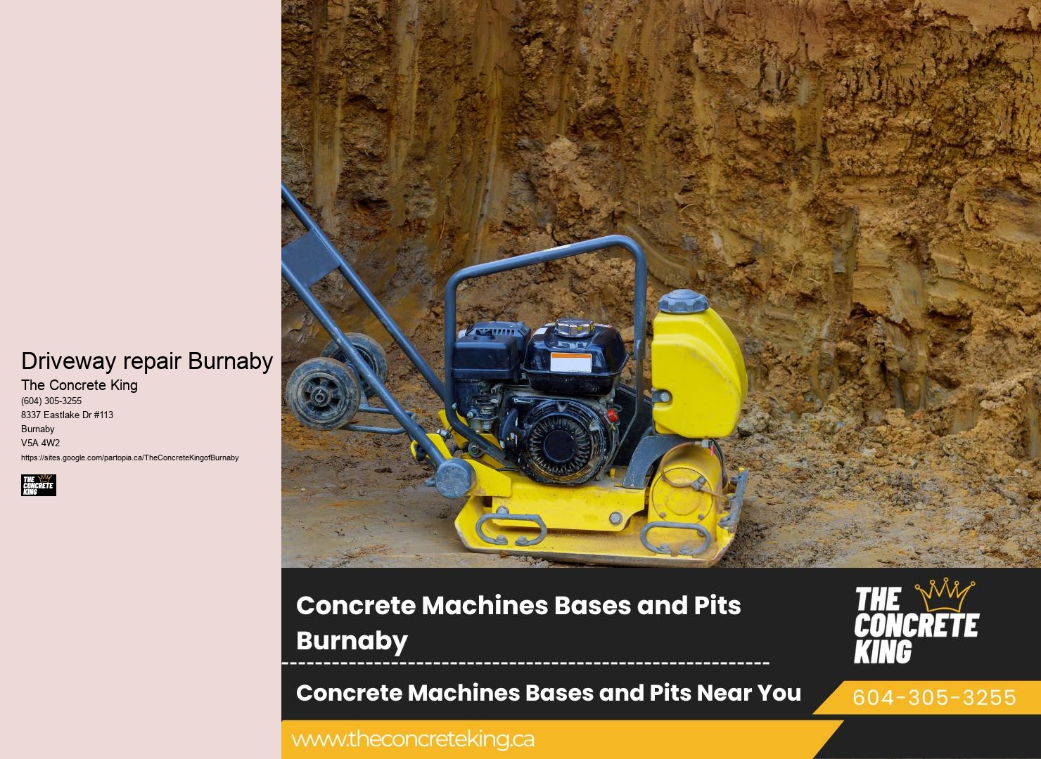 Concrete Driveway Paving Services Driveway repair Burnaby