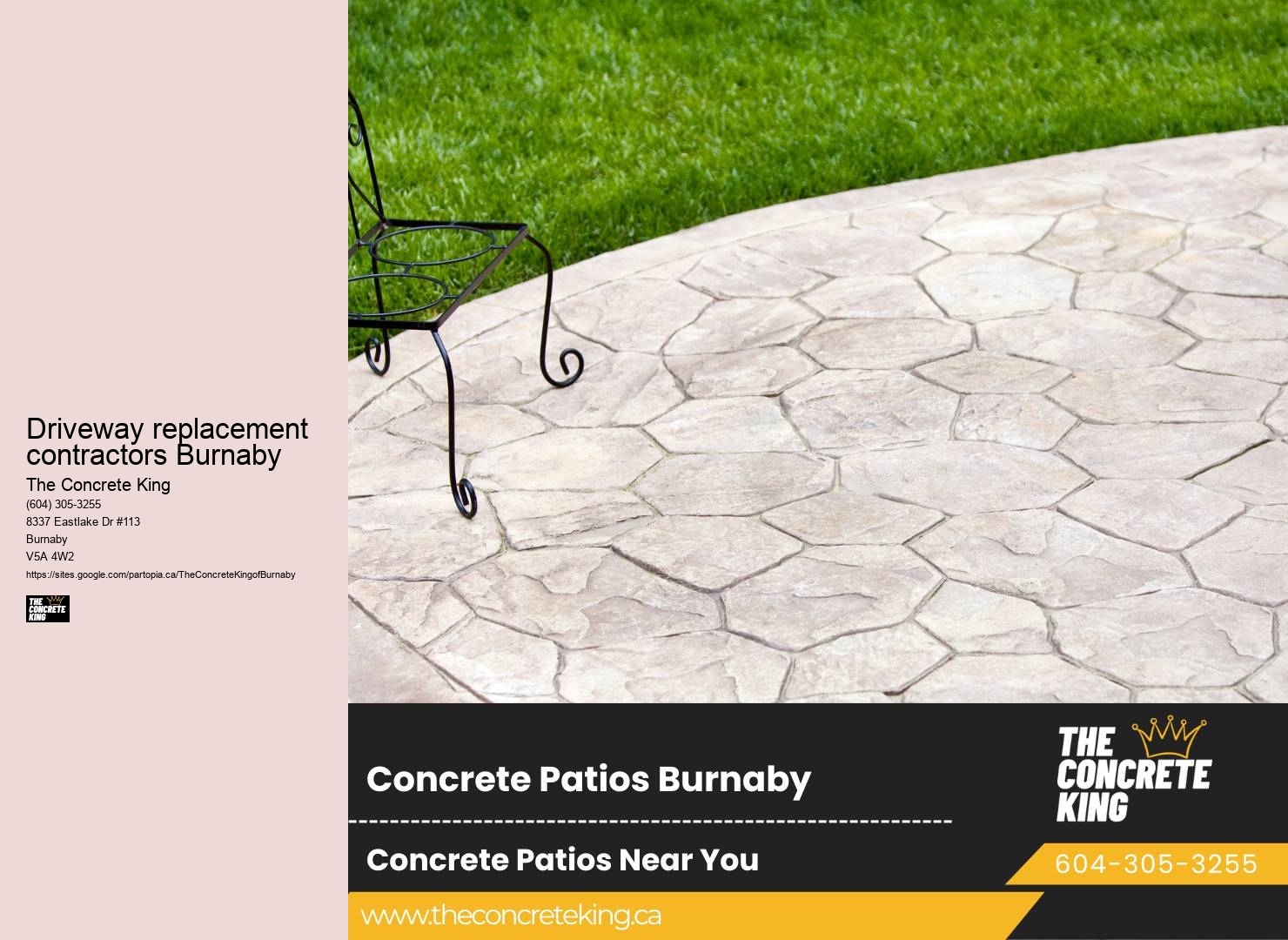 Driveway upgrade services Driveway replacement contractors Burnaby