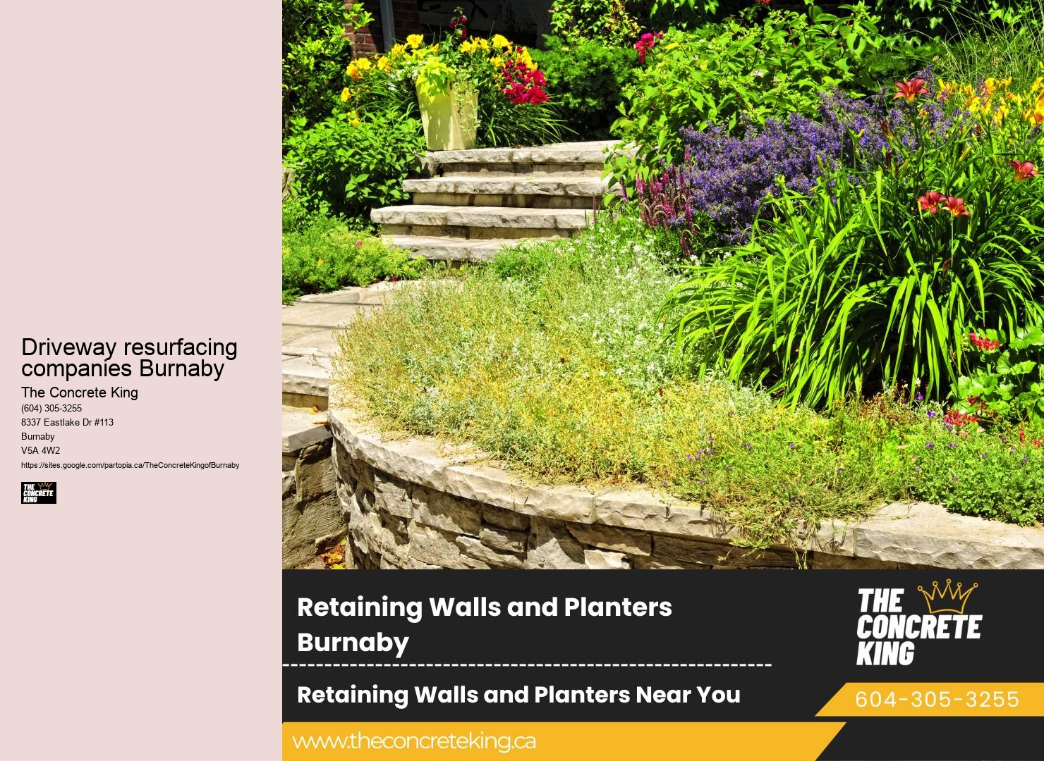 Driveway resurfacing companies Burnaby driveway maintenance experts