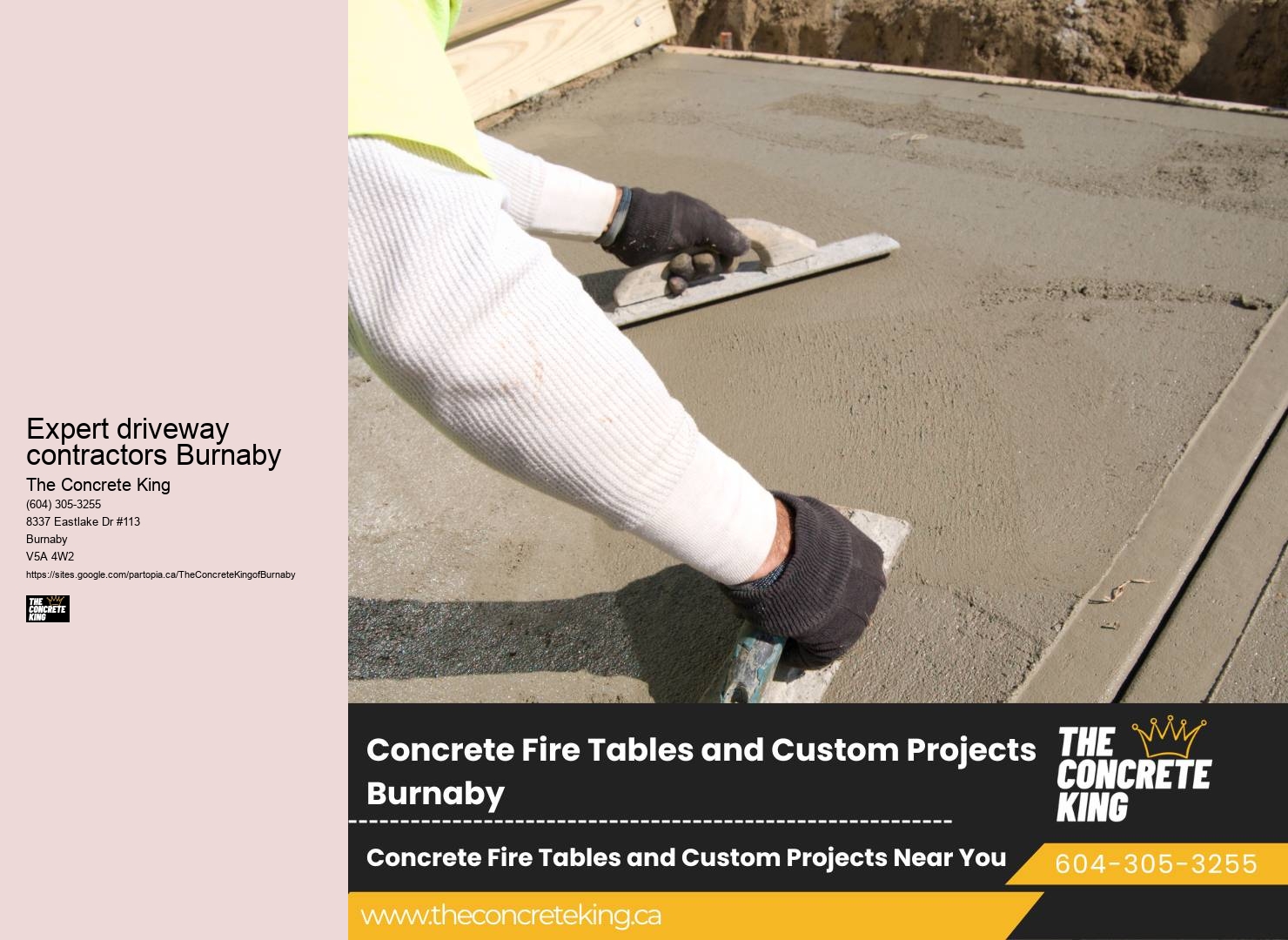 Expert driveway contractors Burnaby concrete driveway installation