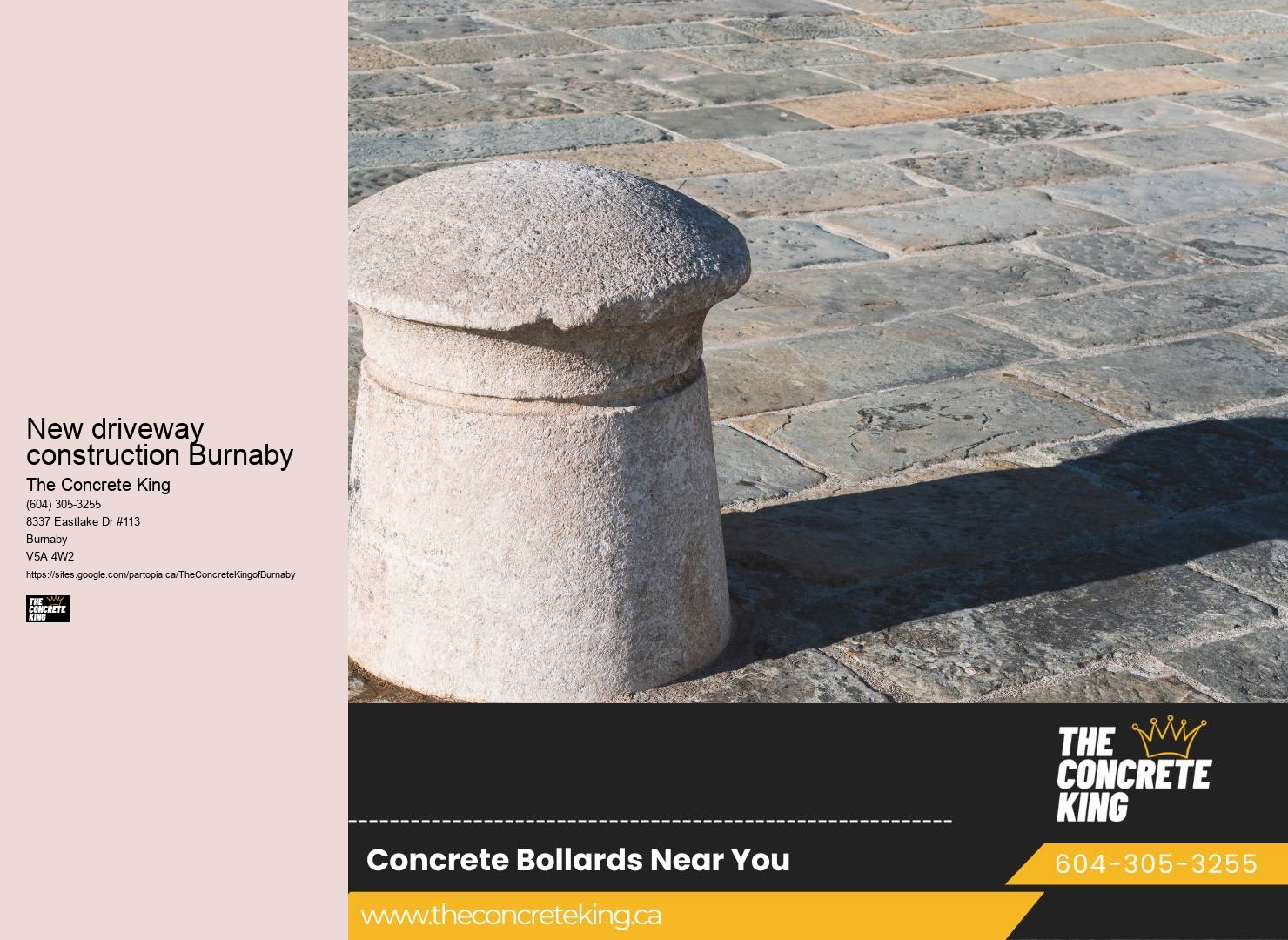 Driveway replacement financing New driveway construction Burnaby