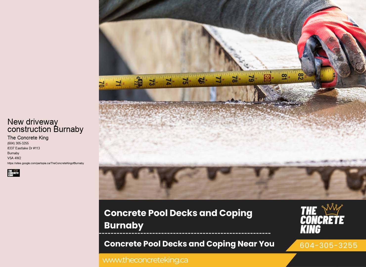 Stamped Concrete Driveways New driveway construction Burnaby