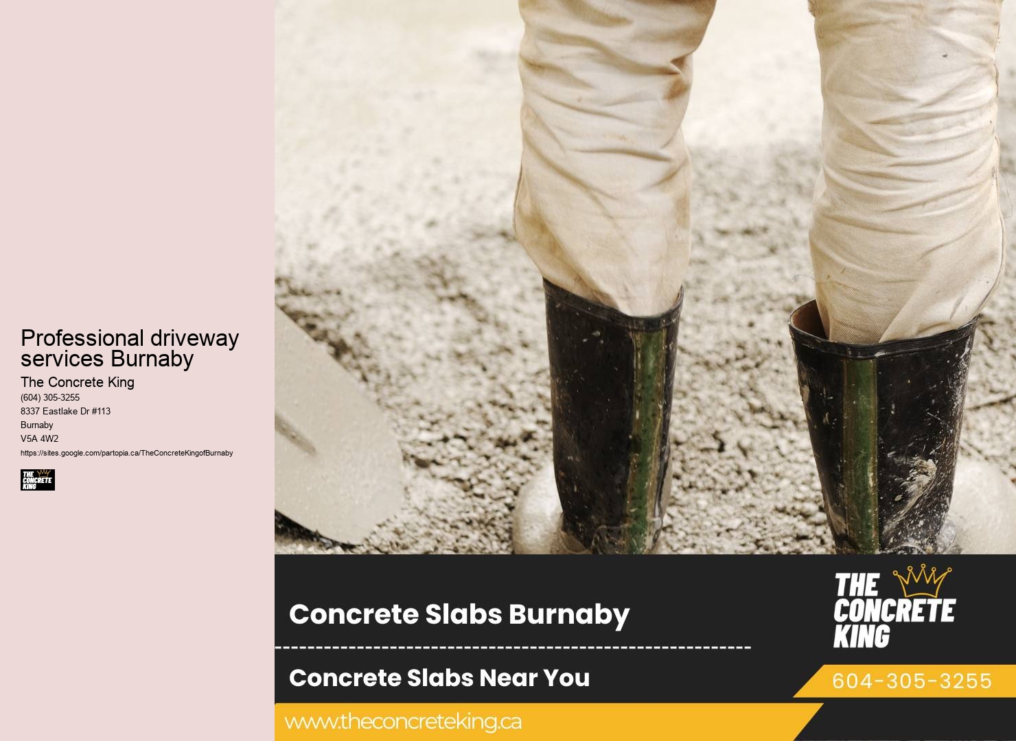 Residential concrete driveway Professional driveway services Burnaby