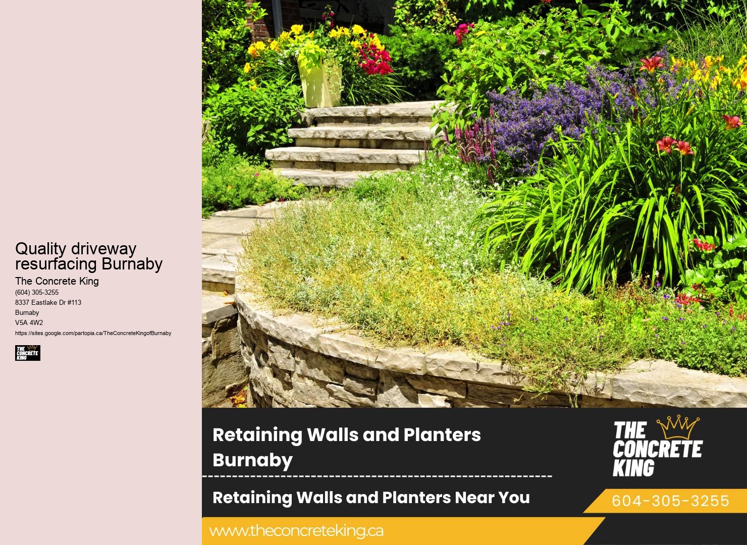 Professional Concrete Driveway Installation Quality driveway resurfacing Burnaby
